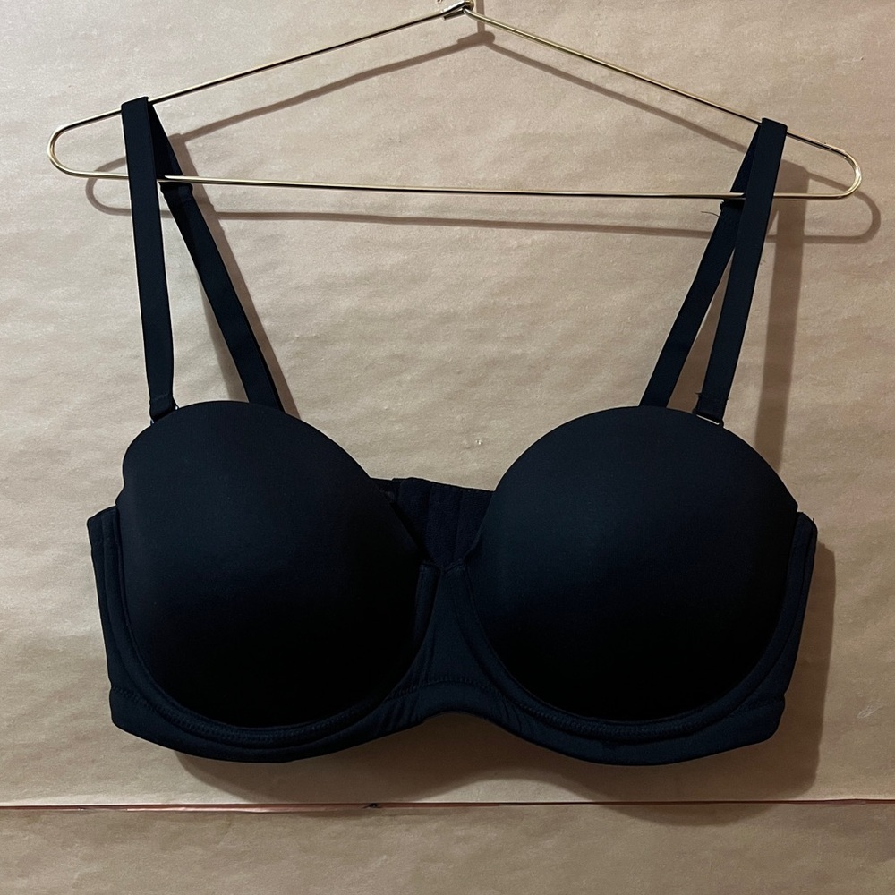 Wacoal Red Carpet Full Figure Strapless Underwire Bra Convertible Black Size 36D